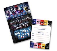 Power Rangers Party Invitations Pack & Envelopes (WRITE ON) Click customize for prices