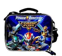Power Rangers Power Rangers Attack Mode Lunch Bag - Red, Cartoon Pattern, Rectangular, Zipper Closure, Adjustable Shoulder Strap - PR57666