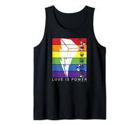 Power Rangers Pride Love Is Power Rainbow Panels Tank Top