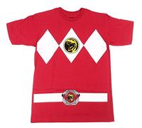 Power Rangers Red Adult Ranger Costume Red T-Shirt Tee (X-Large)
