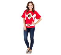 Power Rangers Red Costume T-Shirt(Red,Small)