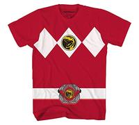 Power Rangers Red Costume T-Shirt(Red,X-Large)
