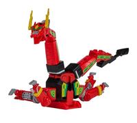 Power Rangers Red Dragon Thunderzord Action Figure - Mighty Morphin Zord Toy with Dragon & Warrior Modes, Converts to Thunder Megazord Torso & Cockpit
