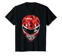 Power Rangers Red Ranger Geometric Helmet T-Shirt
