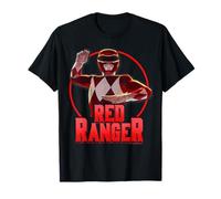 Power Rangers Red Ranger Karate Action Circle Portrait T-Shirt