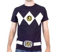 Power Rangers The Black Rangers Costume T-Shirt Tee, Black, XXL