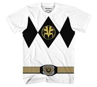 Power Rangers White Costume T-Shirt(White,XXL)