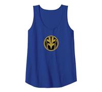 Power Rangers White Ranger Logo Tank Top, Women, Royal Blue, Medium