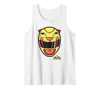 Power Rangers Yellow Ranger Sabertooth Tiger Big Face Tank Top