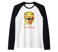Power Rangers Yellow Ranger Trini Kwan Sabertooth Tiger Raglan Baseball Tee