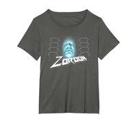 Power Rangers Zordon T-Shirt, Women's Plus, Asphalt Grey, 1X