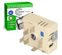 Power Regulator for Burner of Electric Hob 13A 240V with the Original Code 50.57071.010 for EGO 315078824/2 3150788242 for AEG for Electrolux - MADE IN EUROPE - Warranty 5 Years - ONIX TECH