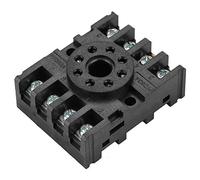Power Relay Base Socket, 8 Pin Screw Terminals Holder, DIN Rail Mount, for Industrial Automation, Home Automation, Control Panels, DIY Projects. Engineer, Electrician, Industrial User, DIY Enthusiast.