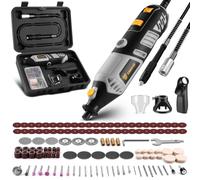 Power Rotary Tool Kit 170W: DEKOPRO 126pc Multi DIY Tool Kit for Wood/Metal - Mini Electric Sander/Drill Set with Flex Shaft for Carving,Cutting,Sanding,Grinding,Engraving,Polishing for 3D Printing