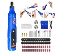 Power Rotary Tool Kit,Cordless Rotary Tool 5-Speed 3000-18000 RPM, 80 Accessory Set Mini Electric Sander/Drill Set with Flex Shaft for Carving, Cutting, Sanding, Grinding, Polishing, Engraving