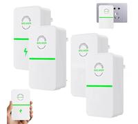 Power Saver Uk Plug, Electric Saver for Home & Office, Voltage Stabiliser with Capacitor, Dirty Electricity Filter Plug, Reduce Electric Bill, Lug & Play Energy Saver for Appliances (4pcs)