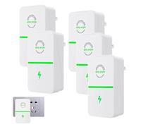 Power Saver Uk Plug, Electric Saver for Home & Office, Voltage Stabiliser with Capacitor, Dirty Electricity Filter Plug, Reduce Electric Bill, Lug & Play Energy Saver for Appliances (5pcs)
