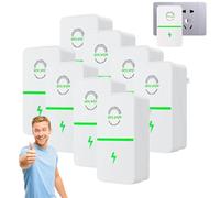 Power Saver Uk Plug,Energy Saver,Intelligent Energy Saving Device Plug-In Uk Plug,Smart-Capacitor Voltage Stabilizer,Surge Protection For Appliances,Cuts Bills & Filters Dirty Power (8 pc)