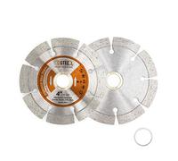 Power Saw Segmented Diamond Blades,BGTEC 2pcs 105mm General Purpose Dry or Wet Cutting Disc for Concrete Stone Brick Masonry