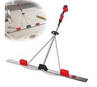 Power Screed for Concrete, Electric Cordless Screed Cement Finishing Vibration Motor, Battery Powered, Concretes Surfaces Leveling Tamper Ruler for Construction Sites