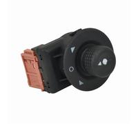 Power Side Mirror Switch Compatible With Citroen C2 C3 | For Xsara For Picasso For Berlingo 6545KS Side Master Door Adjust Mirror Switch Knob(Brown connector)