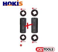 KS Tools 515.0895 1/2 Inch Special Aluminium Rim Impact Socket Set for Ford 18.5/19.5/20.5/21.5 mm 2 Pieces