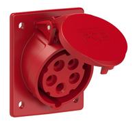 POWER SOCKET SLANTED 16/5 SLANTED IP44 400V 80X97 415-6