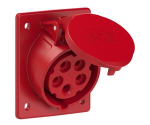 POWER SOCKET SLANTED 16/5 SLANTED IP44 400V 80X97 415-6