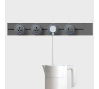 Power Socket Track with USB and Type-C, Universal Sockets, Wall Mount Power Strip for Home and Office, 80cm