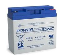 Power Sonic 12V 17Ah AGM VRLA Battery. Suitable for Mobility Scooters, Medical Devices Alarm Panels etc