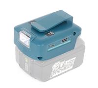 Power Source USB Battery Adapter LED Light for Makita 18V Battery，LED Working Light Converter with USB & Type C Phone Charger, DC Port for Heated Jacket(Adapter Only)
