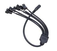 Power Splitter Plug 5.5mmx2.1mm Female to 5pcs 4pin Cable Heat Dissipation