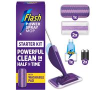 Power Spray Mop Cleaner Starter Kit, 1 Washable, 2 Disposable Pads