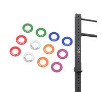 Power Squat Rack Barbell Magnetic Position Markers Reminders Label for Home Gym & Garage Gyms,Squat Rack Magnets identifier Rings for Power Rack J-Cup (Inner Circle Diameter 1.1inch)