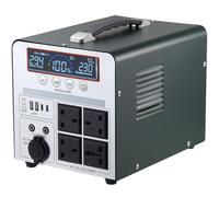 Power Station 1000W/666Wh, Mashine Portable Rechargeable Generator Inverter for Camping, RVs, Drones, Outdoor Lighting, with 4 AC Outlets and 4 USB Ports