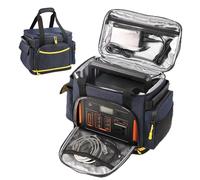 Power Station Carrying Bag,Waterproof Power Station Bag - Oxford Cloth Carrying Pouch, Multiple Pockets Accessories Organizer for Hiking, Trip