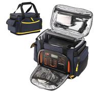 Power Station Carrying Case - Waterproof Charging Cable Bag - Oxford Cloth Carrying Pouch, Multiple Pockets Accessories Organizer for Hiking, Trip