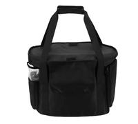 Power Station Travel Case for EcoFlow 2 Portable Power Station Oxford Cloth Black with Multiple Pockets for Outdoor Camping