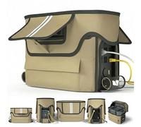 Power Station Waterproof Case, Compatible with EF ECOFLOW DELTA 2 MAX Portable Case, Crafted from 1680D Heavy-Duty Marine Canvas, Roll-Up Side Vent Design