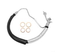 Power Steering Pressure Hose Line for Altima 2008-2012 Maxima 2009-2014 V6 3.5L | OE 49720-9N00A | Direct Replacement Plastic Metal Silver & Black