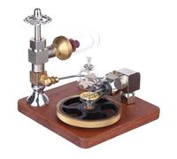 Power Stirling Engine Model, Adjustable Speed Free Piston Stirling Model, Easy to Use, External Combustion Engine for Physical Experiment Science Educational