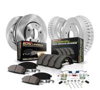 Power Stop Front & Rear KOE15251DK Autospecialty Daily Driver Pad, Rotor, Drum and Shoe Kits