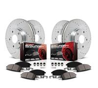 Power Stop K8166, Z23 Front and Rear Brake Kit-Drilled/Slotted Brake Rotor & Carbon Ceramic Brake Pads