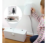 Power Strip Cover and Outlet Cover Box, Baby Proof and Electrical Outlets.with Patented Double Lock, Protect Little Hands and Fingers