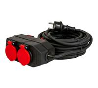 Power Strip Garden Socket Power Distributor 4-Way IP44 10M Hook Workshop
