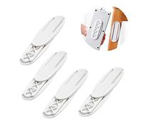 Power Strip Holder Fixator 4Packs No Hole Plug-in Wall Socket Sticker Fixer, Protector Wall Mount for Desk, Wall, WiFi Router, Paper Towel Box,Entertainment System Home or Office