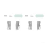 Power Strip Holder Set for Wall Mounting, 2 Units for Seamless Integration into Any Environment (White)