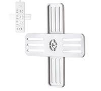 power strip wall bracket,adhesive socket holder wall socket bracket,wall socket bracket,360° rotating socket bracket,power strip mount bracket,power strip holder for desks, summer dorms