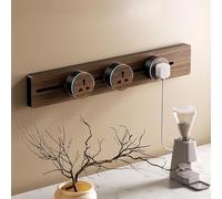 Power Strip Wall Mount with Removable Universal Socket, 8000W Power Socket Track for Tabletop and Walls