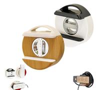 Power Strip Wall Mount with Suction Cups, Punch-Free Wall Mount Socket Holder, Self-Adhesive Power Strip Holder, Socket Holder for Cable Management in Home, Office & Kitchen (2Pcs*Yellow+White)